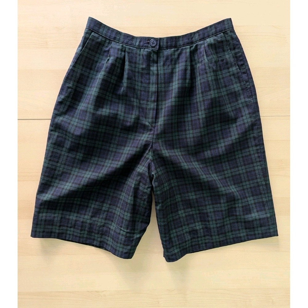Vintage Pendleton Black Watch Tartan Traditional Heritage Wool Plaid Shorts‎